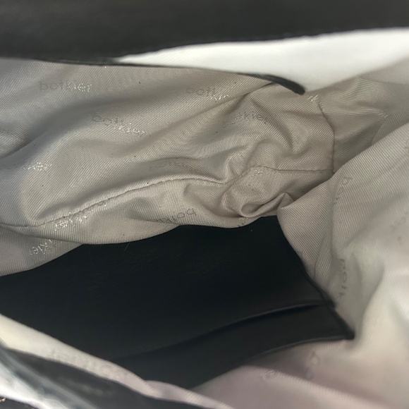 Large Botkier Studded Black Leather Shoulder Bag Barely Used Storage Bag - Picture 5 of 11